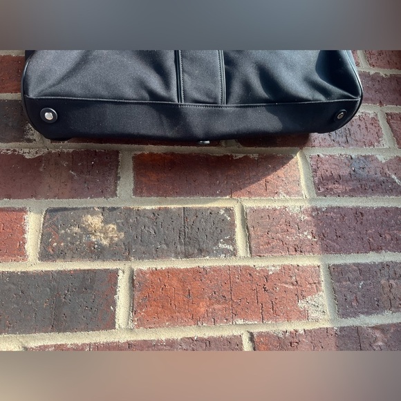 Coach Black Leather Canvas Twill Laptop Bag **fits 15” laptop - Picture 7 of 12
